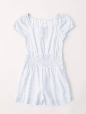 Puff Sleeve Romper