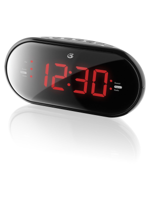 Gpx Dual Alarm Clock Radio (pll) - Black (c253b)