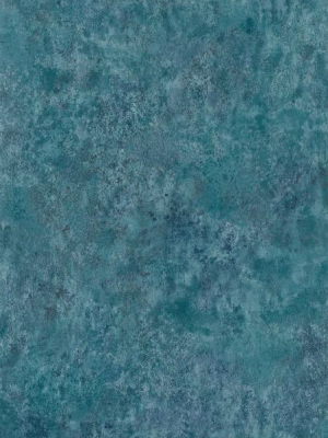 Fresco Wallpaper In Turquoise From The Lucenta Collection By Osborne & Little