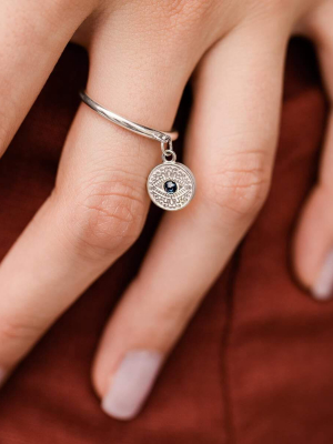 Evil Eye Charm Ring