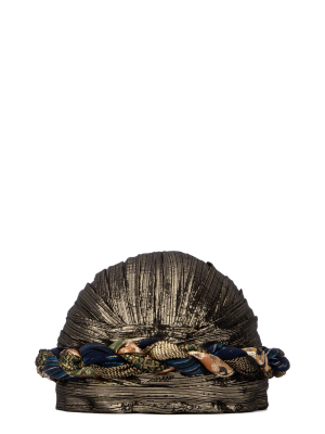 Saint Laurent Lamé Tied Turban