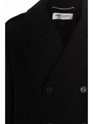 Saint Laurent Double Breasted Pea Coat