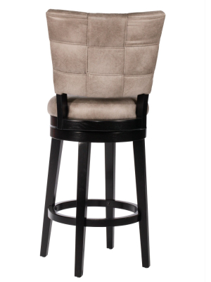 30" Kaede Swivel Barstool Black/gray - Hillsdale Furniture