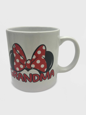Disney Minnie Mouse 20oz Ceramic Grandma Mug White