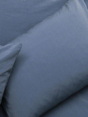 Yarn Dyed Vintage Egyptian Cotton Bedding - Blue ( Col 13 )