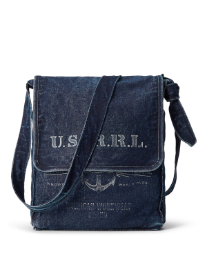 Indigo Canvas Messenger Bag