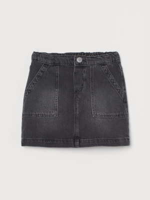 Denim Utility Skirt