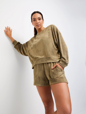 Terry Towel (olive) Sweater