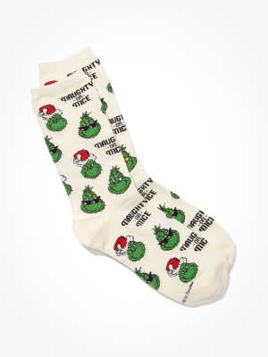 Ae The Grinch Crew Sock