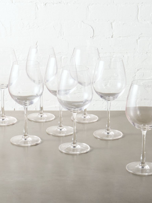 Set Of 8 Fulton Red Wine Glasses