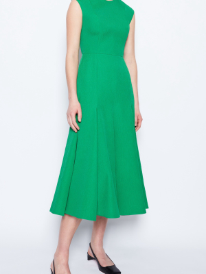 Denver Textured Crepe Midi Dress