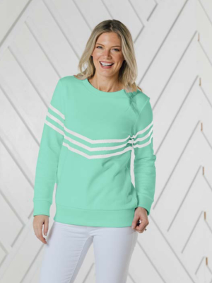 Cabbage With White Stripe Sweatshirt