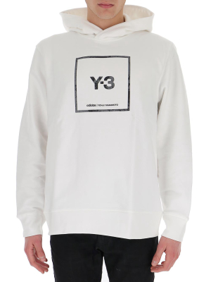 Y-3 Square Label Graphic Print Hoodie