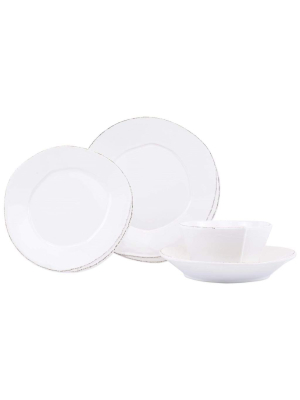 Vietri Lastra Four-piece Place Setting - Available In 6 Colors