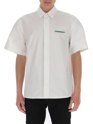 Jil Sander Logo Pin Detail Short Sleeve Shirt