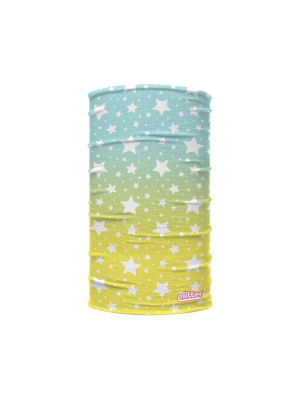 Yellow Blue Starry Night Kids Neck Gaiter