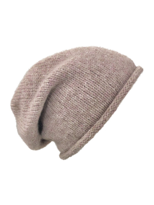 Blush Essential Knit Alpaca Beanie