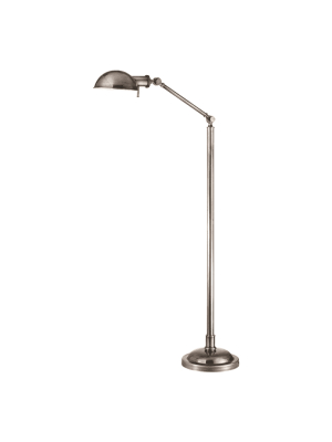 Girard 1 Light Floor Lamp Aged Silver