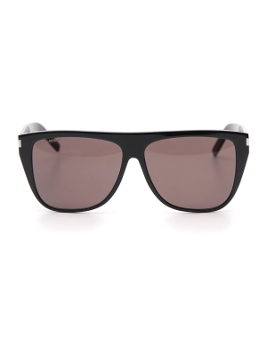 Saint Laurent Eyewear Engraved Logo Sunglasses