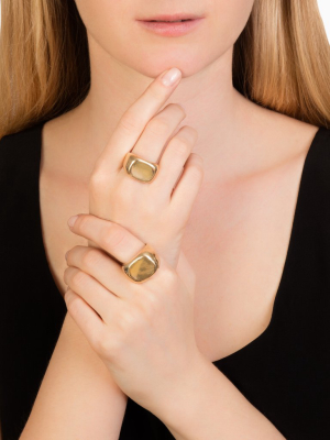 Small Concave Ring - Gold