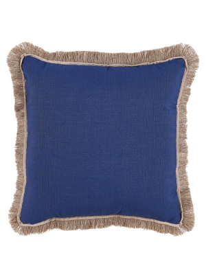Lacefield Designs Navy Throw Indoor/outdoor Pillow