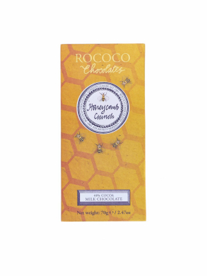 Rococo Chocolates Artisan Bar 2020 Milk Honeycomb Crunch 70g