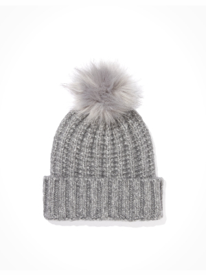 Ae Ribbed Pom Beanie