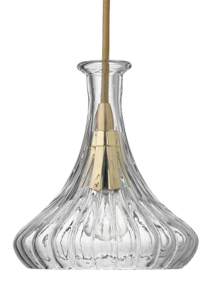 Jamie Young Isabella Carafe Pendant In Clear Glass