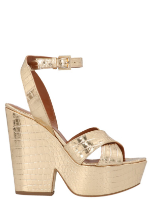 Paris Texas Embossed Platform Sandals