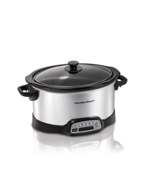 Hamilton Beach Programmable Slow Cooker - Silver - 33463