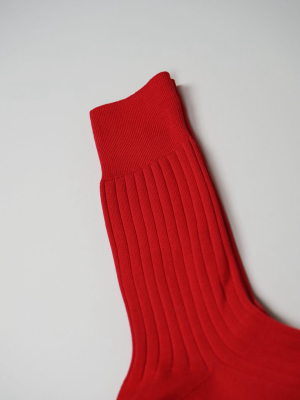 Dress Socks / Red