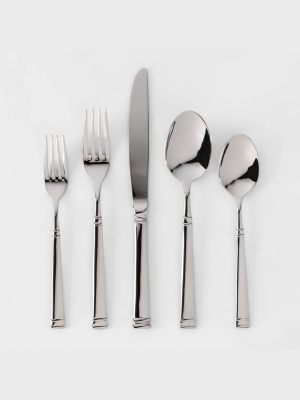 20pc Stainless Steel Hartford Silverware Set - Threshold™