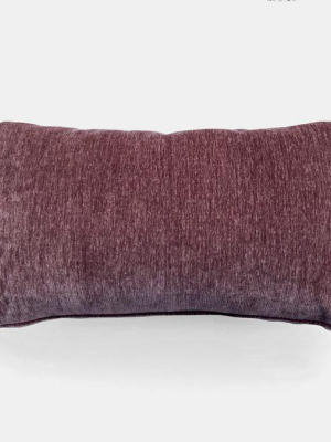 Everest Mulberry Velvet Pillow, Lumbar