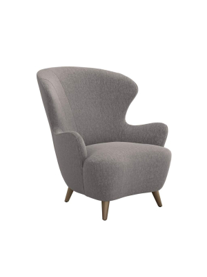 Interlude Home Ollie Chair - Gray & Brown