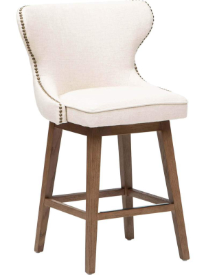 Ariana Swivel Counter Stool, Eastham Khaki