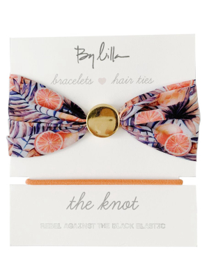 By Lilla The Knot Hair Tie Bracelet - Grapefruits