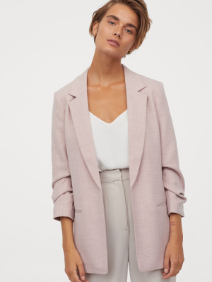 Jacket With Gathered Sleeves