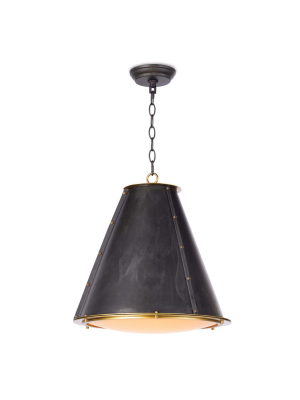 French Maid Chandelier Sm (blackened Brass Natural Brass)