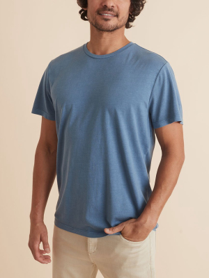 Signature Crew Tee In Coronet Blue