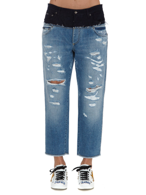 Dolce & Gabbana Layered Jeans