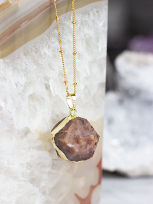 Round Jasper Pendant- 0314