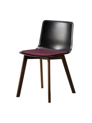 Pato Chair - Wood Base, Seat Upholstered