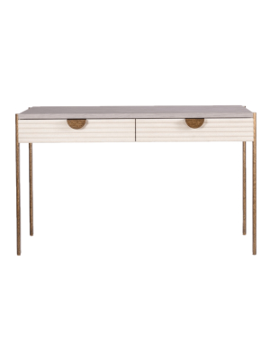 Mr. Brown Hartley Desk - London Fog Gray