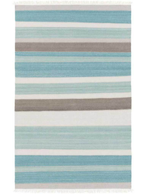 Miguel Teal/charcoal/light Gray Area Rug