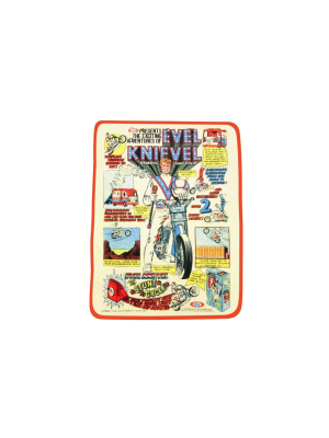 Crowded Coop, Llc Evel Knievel Plush Lightweight Fleece Throw Blanket | 45 X 60 Inches