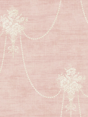 Beaded Bouquet Wallpaper In Blush From The Vintage Home 2 Collection By Wallquest