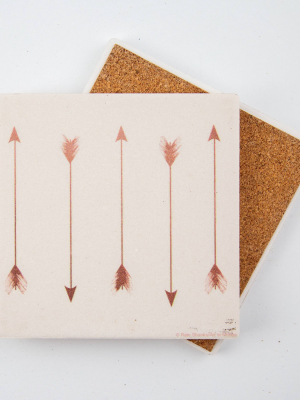 Thirstystone Coasters Set Of 4 - Copper Arrows