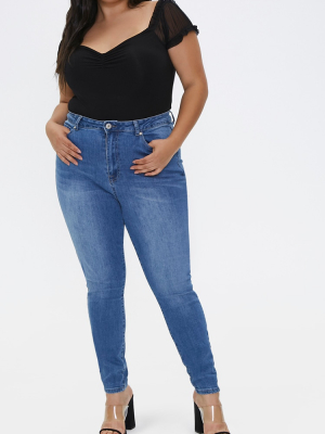 Plus Size High-rise Skinny Jeans