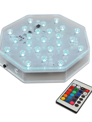 Battery Operated Octagonal Base Light Led With Remote Control