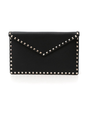 Valentino Garavani Rockstud Envelope Clutch Bag